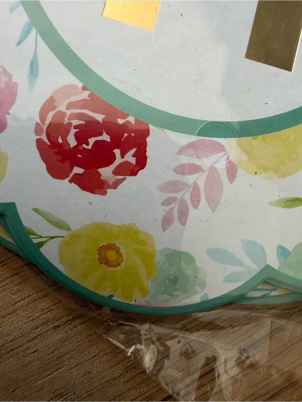 Floral 'Happy birthday  Banner – Multicolor